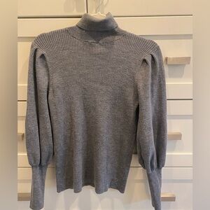 Elegant Women's Gray Turtleneck Sweater